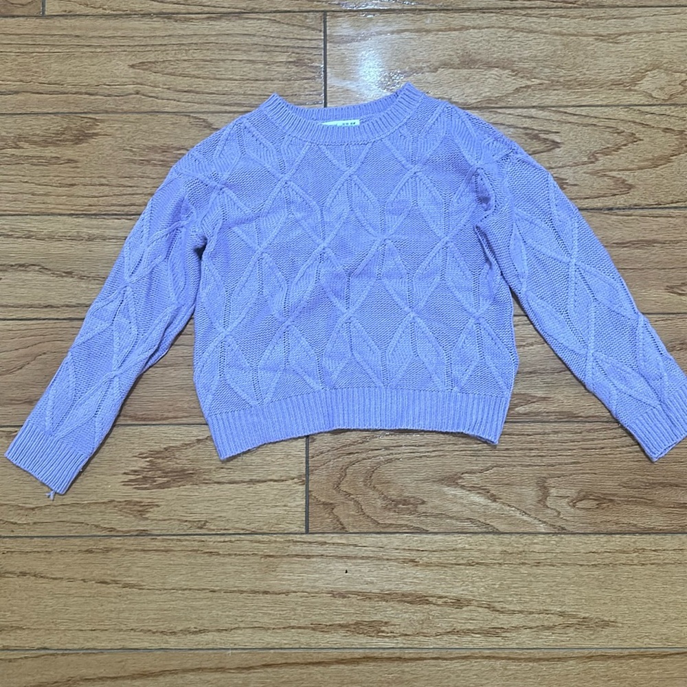 SHEIN girls purple sweater